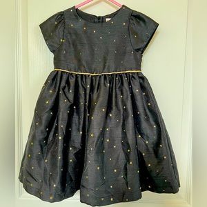 Gymboree Drees. Size 3T, color black with gold stars